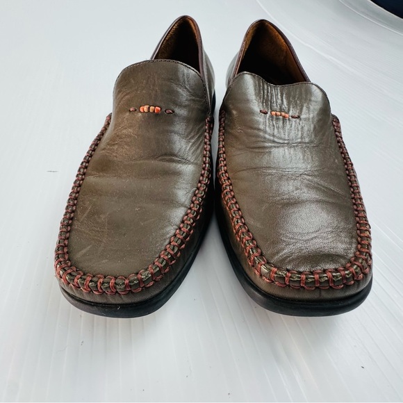 H.S. Trask & Co. Green Leather Loafers - Picture 3 of 11